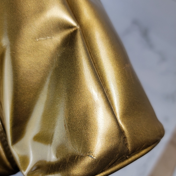 Vintage Gucci Backpack Bamboo Gold - Picture 7 of 13